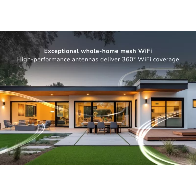 NETGEAR Orbi 370 palydovas – belaidis Wi-Fi 7 (802.11be) dviejų juostų (2,4 GHz / 5 GHz) baltas, vidinė antena