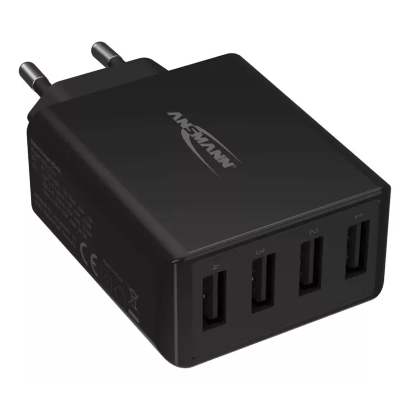 ANSMANN 1001-0107 Sieninis USB įkroviklis 4 prievadai