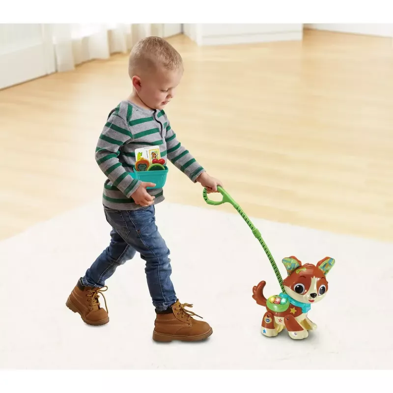 Interaktyvus žaislas šuniukas VTech Run With Me Puppy 80-552564 su garsais ir judesiu