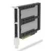 Icy Dock ExpressSlot Elite MB842MP-B – PCIe karštojo keitimo 2,5 colio diskų adapterio kortelė, juoda/sidabrinė