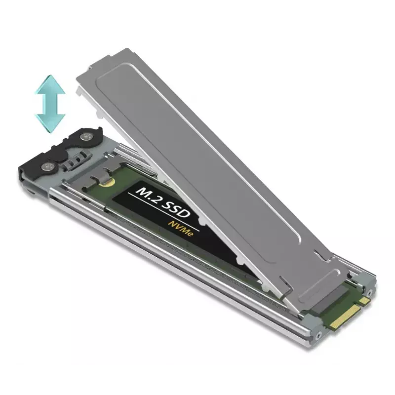 Icy Dock ExpressSlot Elite MB842MP-B – PCIe karštojo keitimo 2,5 colio diskų adapterio kortelė, juoda/sidabrinė