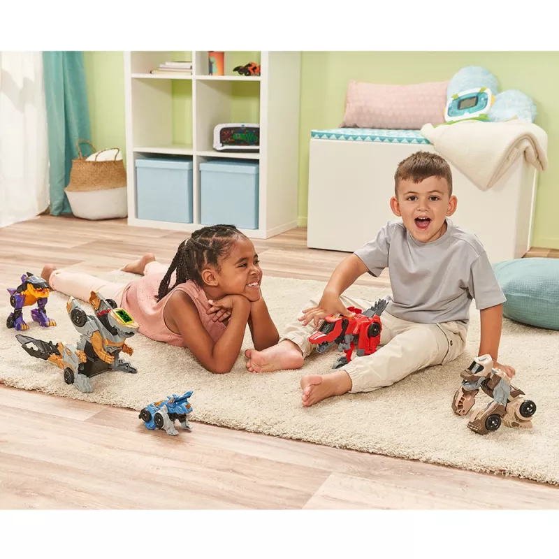 VTech Switch & Go Dino Fighter-Velociraptor Raudonas 3+