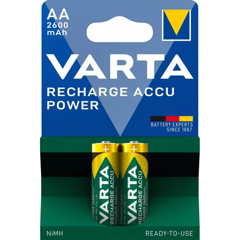 VARTA Įkraunama AA NiMH baterija 2600 mAh