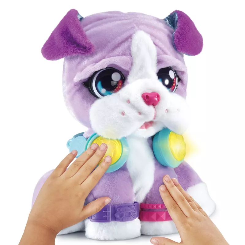 VTech KidiFriends DJ BeatBoxer minkštas žaislas su balso įrašymu, automatinis išsijungimas, įvairiaspalvis