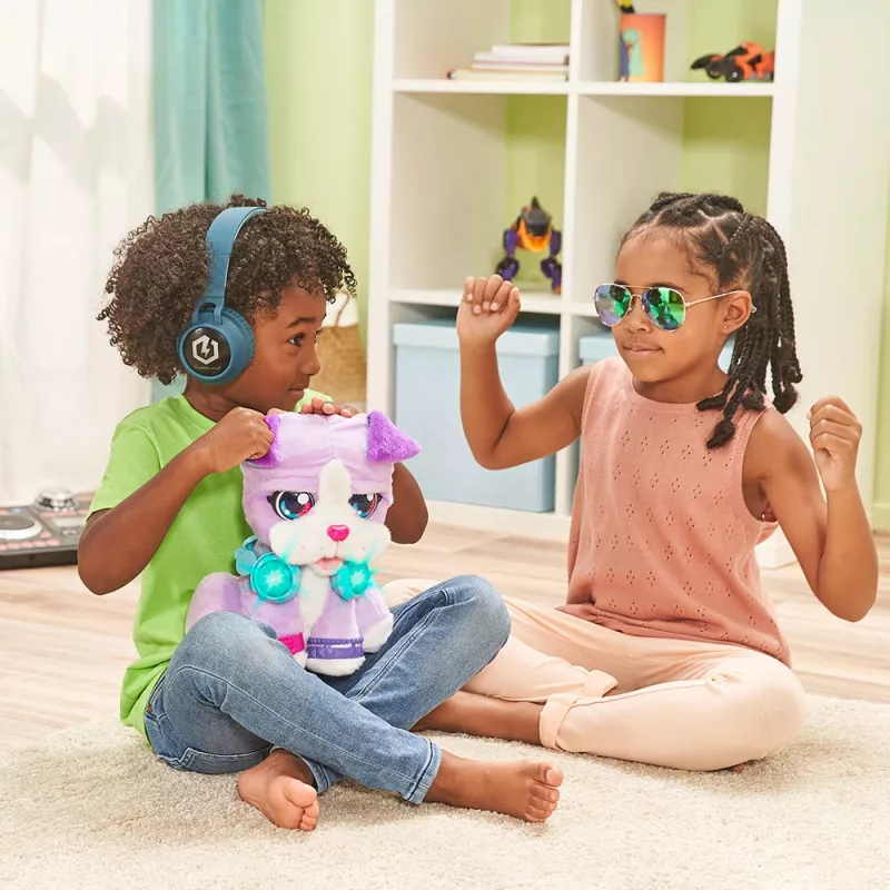 VTech KidiFriends DJ BeatBoxer minkštas žaislas su balso įrašymu, automatinis išsijungimas, įvairiaspalvis