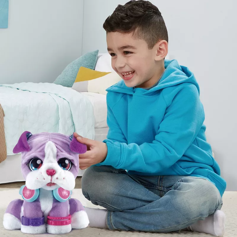 VTech KidiFriends DJ BeatBoxer minkštas žaislas su balso įrašymu, automatinis išsijungimas, įvairiaspalvis