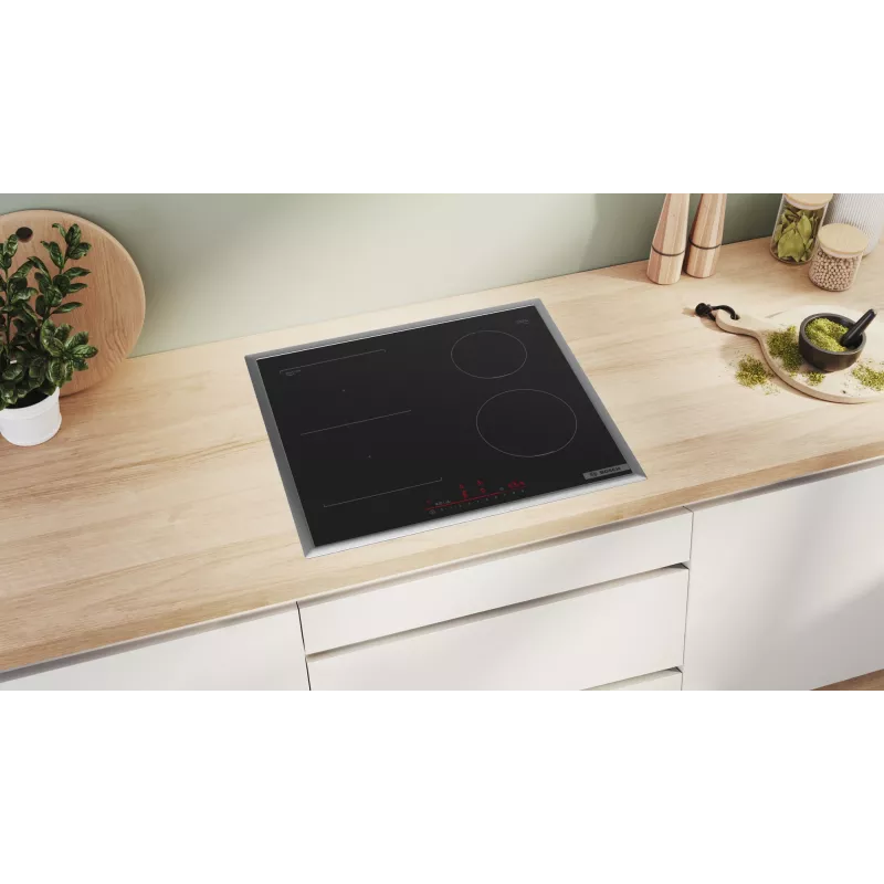 Bosch Serie 6 PVS645HB1E indukcinė kaitlentė juoda įmontuojama 60 cm 4 zonos