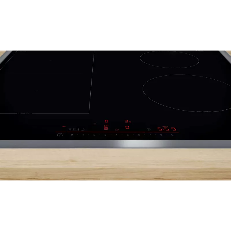 Bosch Serie 6 PVS64RHB1E indukcinė kaitlentė juoda įmontuojama 60 cm 4 zonos