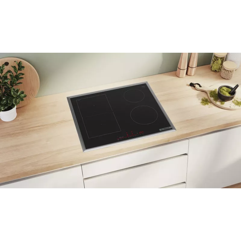 Bosch Serie 6 PVS64RHB1E indukcinė kaitlentė juoda įmontuojama 60 cm 4 zonos