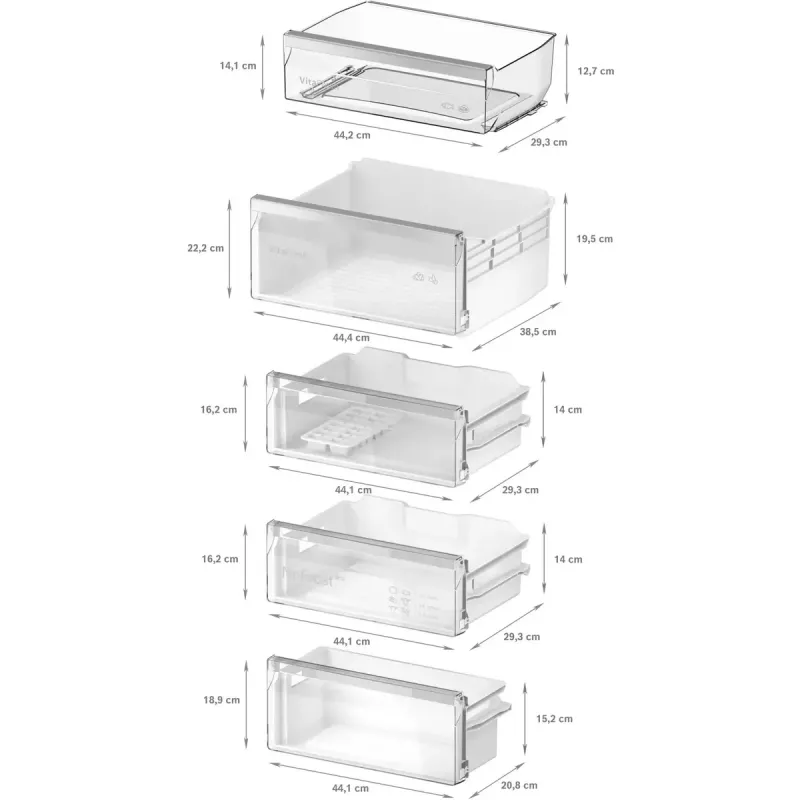 Įmontuojamas šaldytuvas-šaldiklis Bosch Serie 4 KIN96VFD0 — 290 L, NoFrost, VitaFresh XXL 0°C