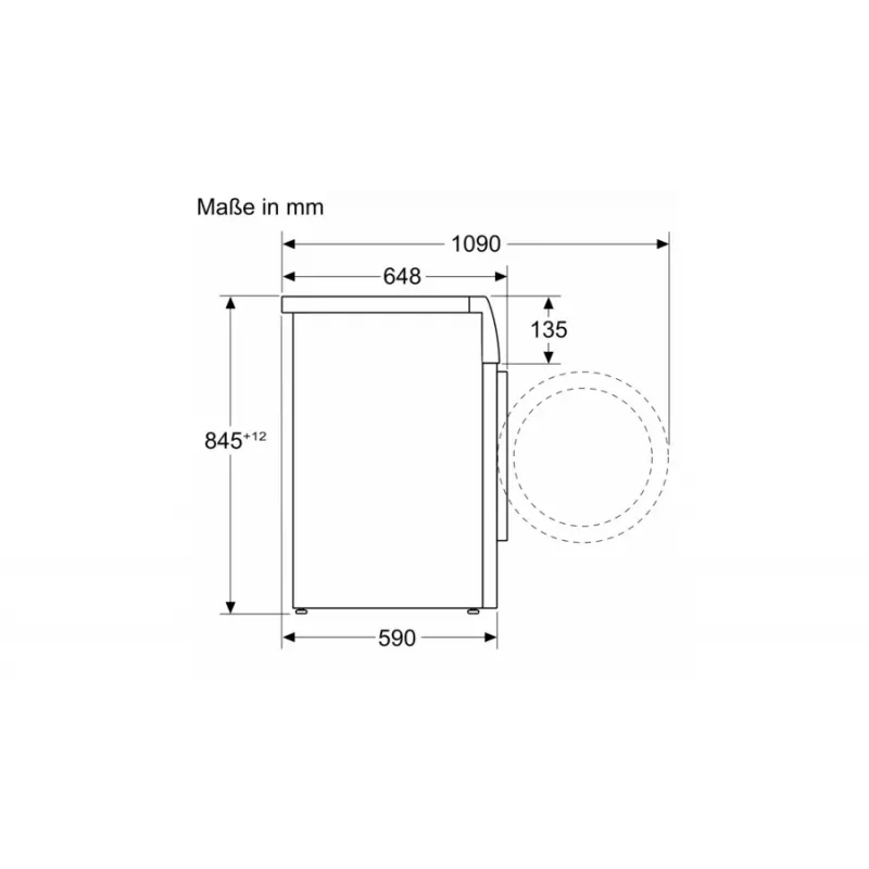 Bosch Serie 8 WGB244A40 skalbimo mašina, priekinis pakrovimas, 9 kg, 1257 aps./min., balta