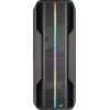 Aerocool Splinter Duo-G-BK-v1 ATX vidutinis bokštinis korpusas, grūdintas stiklas, juodas
