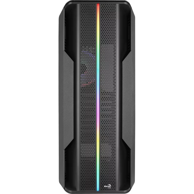 Aerocool Splinter Duo-G-BK-v1 ATX vidutinis bokštinis korpusas, grūdintas stiklas, juodas
