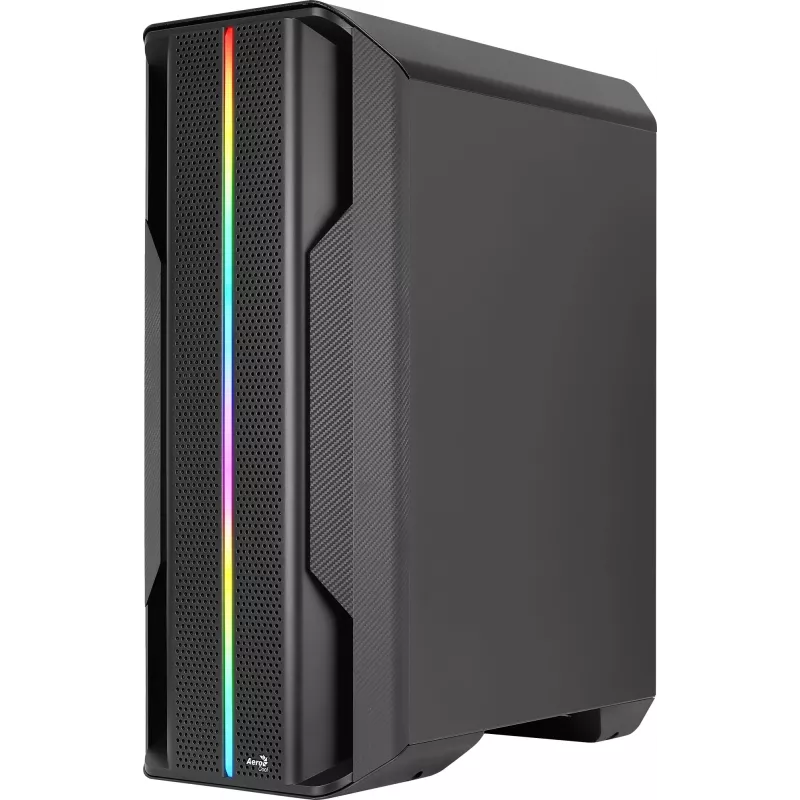 Aerocool Splinter Duo-G-BK-v1 ATX vidutinis bokštinis korpusas, grūdintas stiklas, juodas