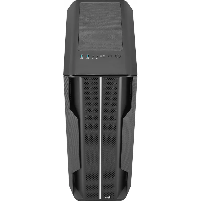 Aerocool Splinter Duo-G-BK-v1 ATX vidutinis bokštinis korpusas, grūdintas stiklas, juodas