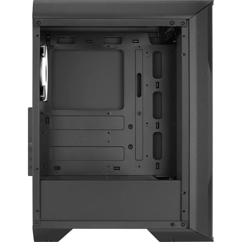 Aerocool Splinter Duo-G-BK-v1 ATX vidutinis bokštinis korpusas, grūdintas stiklas, juodas