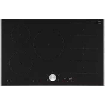 Neff N 90 juoda įmontuojama 80 cm zoninė indukcinė kaitlentė su 5 zonomis