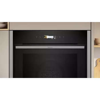Neff B54CR71N0 orkaitė 71 L Juoda, Nerūdijantis plienas
