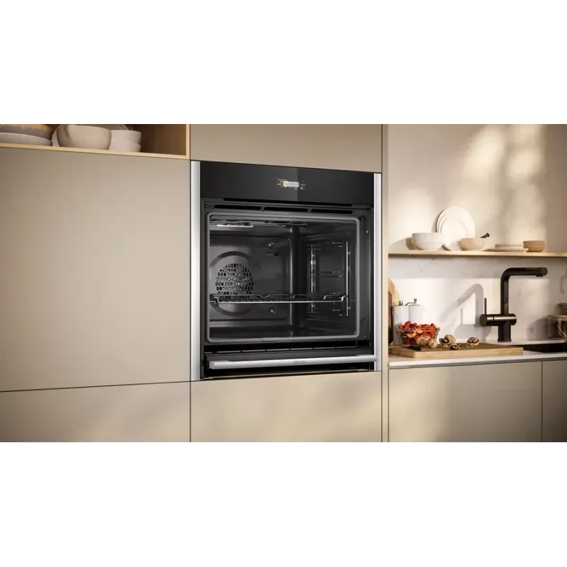 Neff B54CR71N0 orkaitė 71 L Juoda, Nerūdijantis plienas