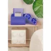 Laikymo dėžė Room Copenhagen LEGO Storage Brick 4 Top Lid Glitter — violetinė/permatoma