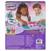 Kinetic Sand Shimmer, Unicorn Bake Shoppe rinkinys, 16oz (blizganti mėlyna ir neoninė rožinė), 8 vienaragio formų, sensorinis žaislas vaikams nuo 3 metų
