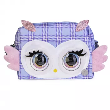 Purse Pets Print Perfect Hoot Couture Pelėda – interaktyvus žaislas ir rankinė su garsais