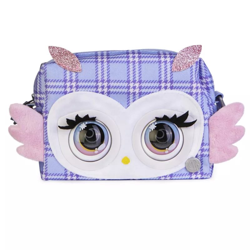 Purse Pets Print Perfect Hoot Couture Pelėda – interaktyvus žaislas ir rankinė su garsais