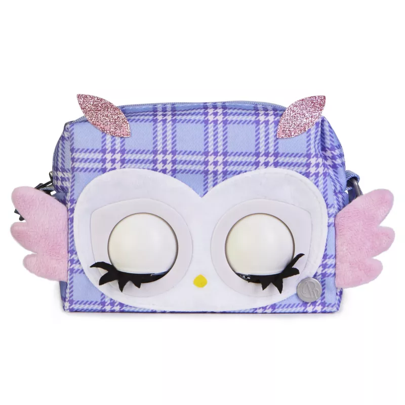 Purse Pets Print Perfect Hoot Couture Pelėda – interaktyvus žaislas ir rankinė su garsais