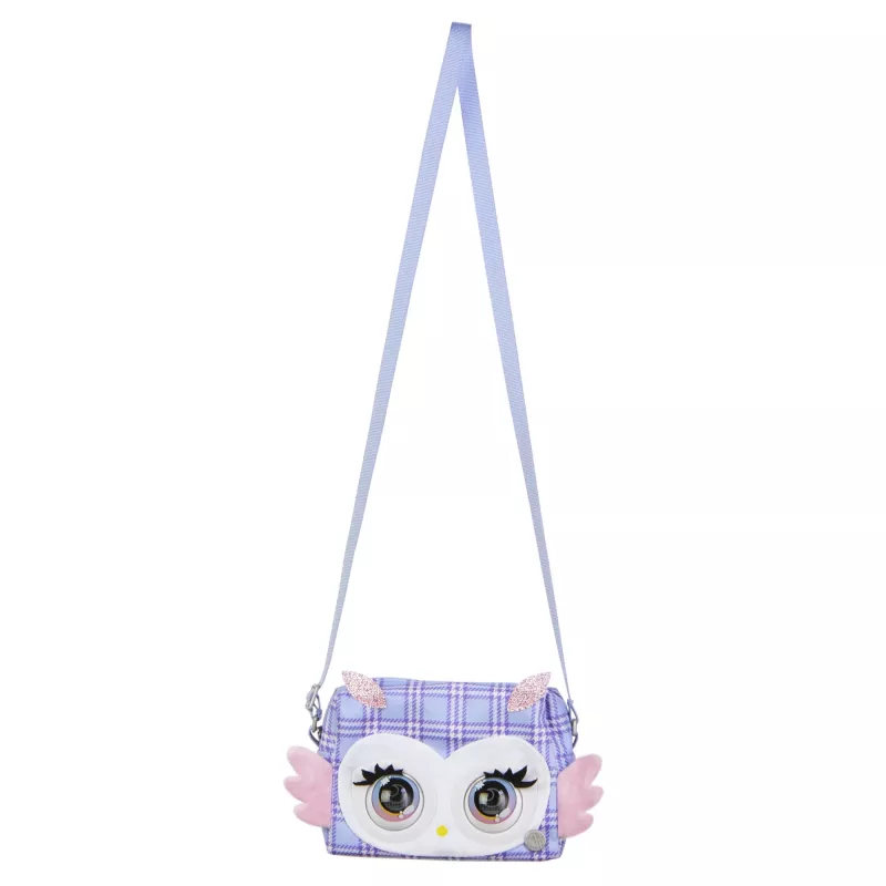 Purse Pets Print Perfect Hoot Couture Pelėda – interaktyvus žaislas ir rankinė su garsais