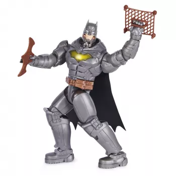DC Comics veiksmo figūrėlė „Battle Strike Batman“ 12 colių, 5 aksesuarai, 20+ garsų, kolekcinis žaislas vaikams nuo 3 metų
