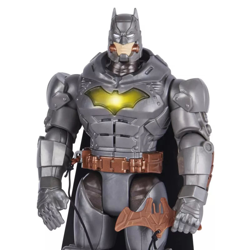DC Comics veiksmo figūrėlė „Battle Strike Batman“ 12 colių, 5 aksesuarai, 20+ garsų, kolekcinis žaislas vaikams nuo 3 metų