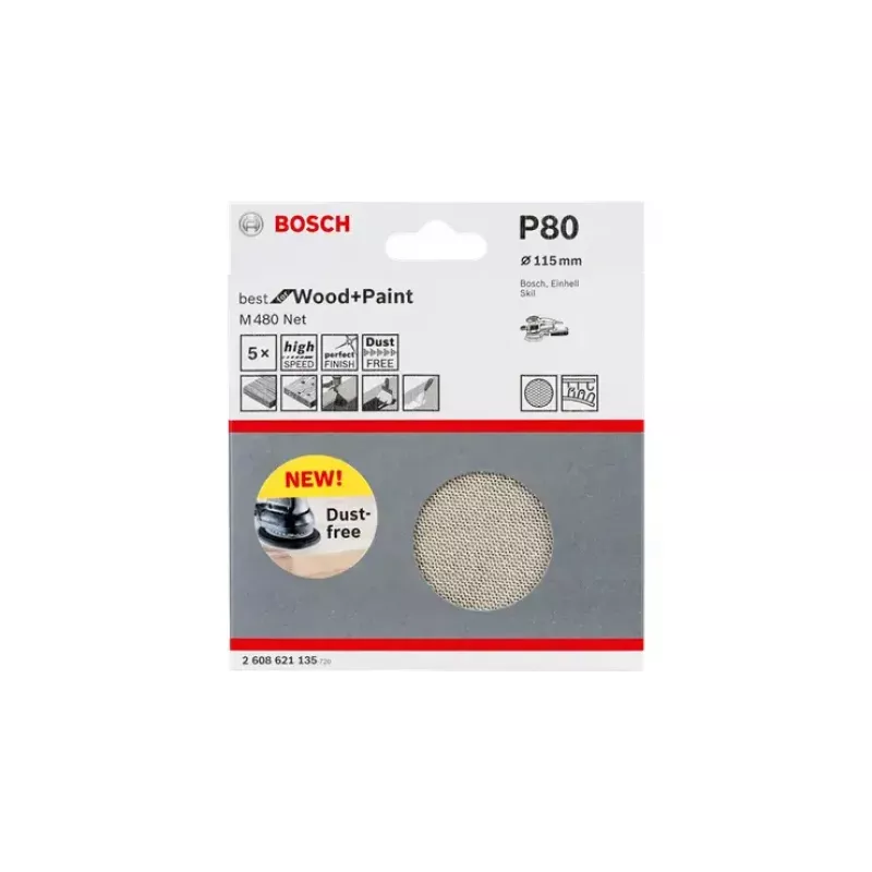 Šlifavimo lakštas Bosch M480 Best for Wood and Paint 2608621166