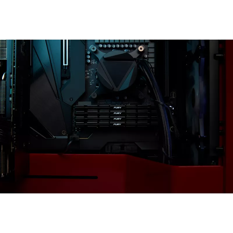 Kingston FURY 64GB (4×16GB) DDR4 3600MT/s CL16 Renegade juodas atminties rinkinys