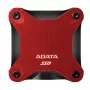 Išorinis SSD diskas ADATA SD620 512 GB, USB 3.2 Gen 2 Micro-USB B, raudonas, silikoninis korpusas