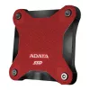 Išorinis SSD diskas ADATA SD620 512 GB, USB 3.2 Gen 2 Micro-USB B, raudonas, silikoninis korpusas