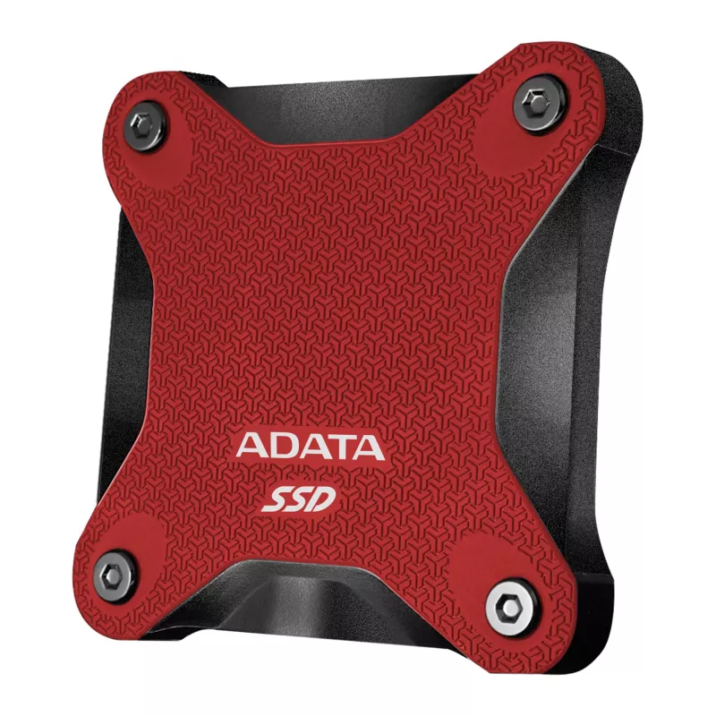 Išorinis SSD diskas ADATA SD620 512 GB, USB 3.2 Gen 2 Micro-USB B, raudonas, silikoninis korpusas