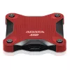 Išorinis SSD diskas ADATA SD620 512 GB, USB 3.2 Gen 2 Micro-USB B, raudonas, silikoninis korpusas