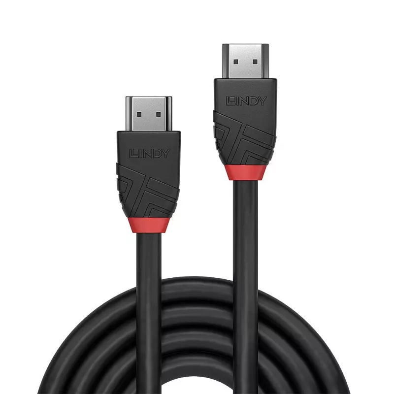 Lindy 3m 8K60Hz HDMI laidas, Black Line, 3 m, HDMI A tipas (standartinis), HDMI A tipas (standartinis), 48 Gbit/s, Juoda