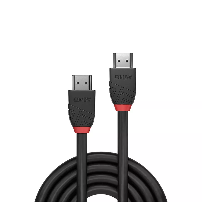 HDMI kabelis Lindy 7,5m standartinis juodas Line 2.0 10,2 Gbit/s