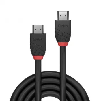 Lindy 1m 8K60Hz HDMI laidas, Black Line, 1 m, HDMI A tipo (standartinis), HDMI A tipo (standartinis), 48 Gbit/s, Juoda