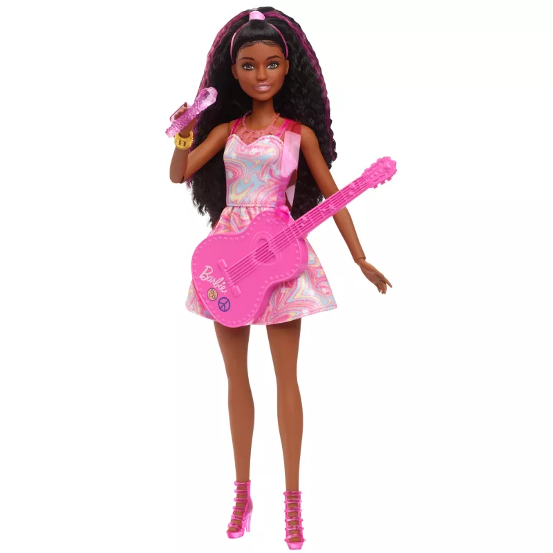 Barbie 65-ųjų metinių karjeros lėlė Pop žvaigždė su 10 aksesuarų, įskaitant besisukančią sceną