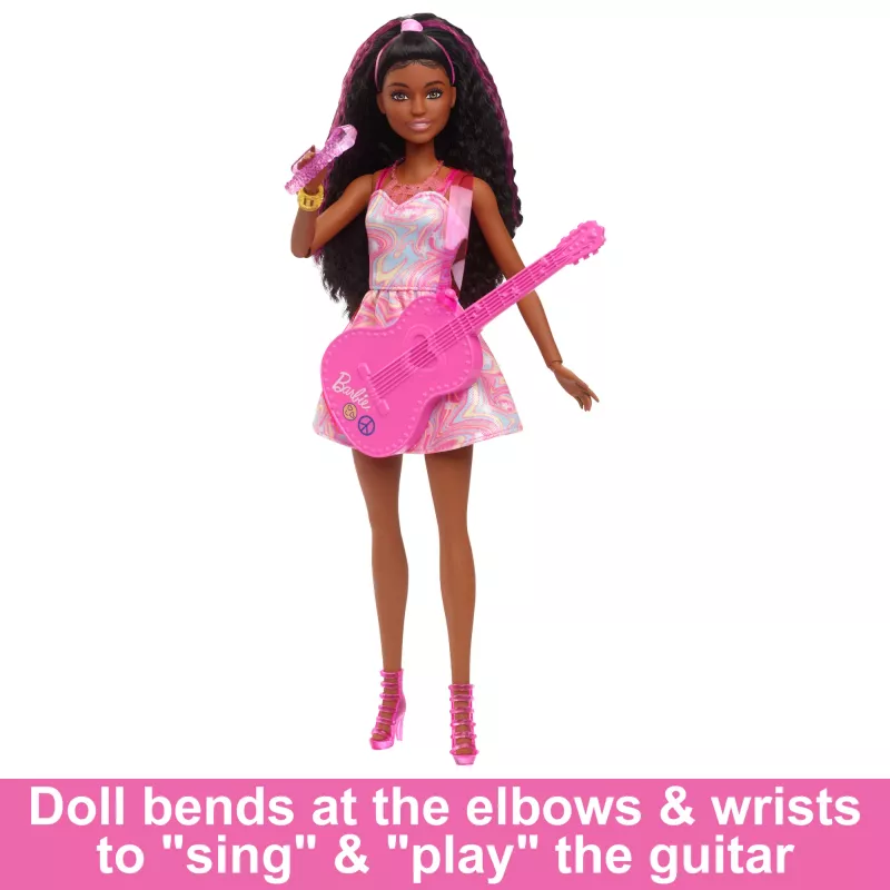 Barbie 65-ųjų metinių karjeros lėlė Pop žvaigždė su 10 aksesuarų, įskaitant besisukančią sceną