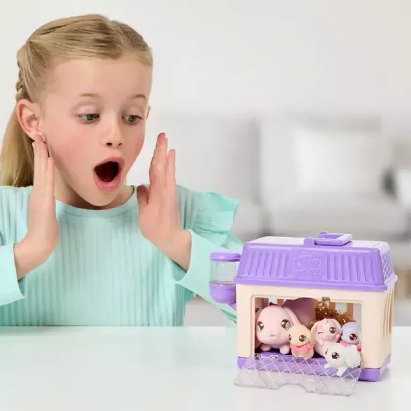 Little Live Pets Mama Surprise S4 Mini Playset Triušiai – Žaislinė mama su staigmenos kūdikiais