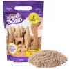 Kinetic Sand 2 lb rudos spalvos žaidimų smėlis, lipnus sensorinis smėlis vaikams, daugkartinio naudojimo maišelis (pakuotė gali skirtis), nuo 3 metų