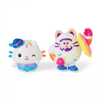 Gabby's Dollhouse: Filmas – Cakey Cat ir Cookie Bobby figūrėlės su 2 aksesuarais, žaislai vaikams nuo 3 metų