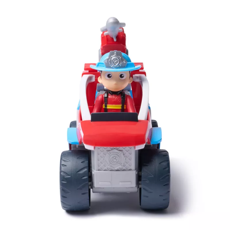 Žaislinė transporto priemonė Spin Master Paw Patrol Fire Rescue Ryder gelbėjimo keturratis su drono paleidimo įrenginiu ir Ryder figūrėle