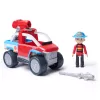 Žaislinė transporto priemonė Spin Master Paw Patrol Fire Rescue Ryder gelbėjimo keturratis su drono paleidimo įrenginiu ir Ryder figūrėle