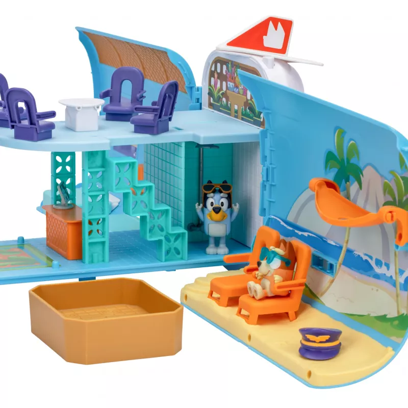 Moose Toys Bluey 3 viename lėktuvų komplektas įvairiaspalvis