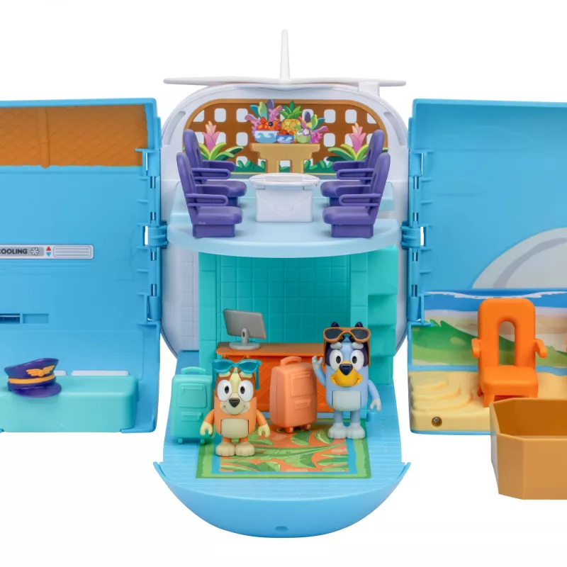 Moose Toys Bluey 3 viename lėktuvų komplektas įvairiaspalvis