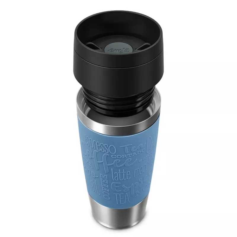EMSA Travel Mug Classic 360 ml mėlynas nerūdijančio plieno kelioninis puodelis